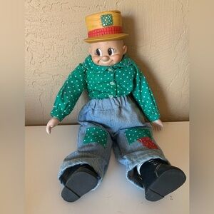 Vintage Old Time Boy Porcelain Doll